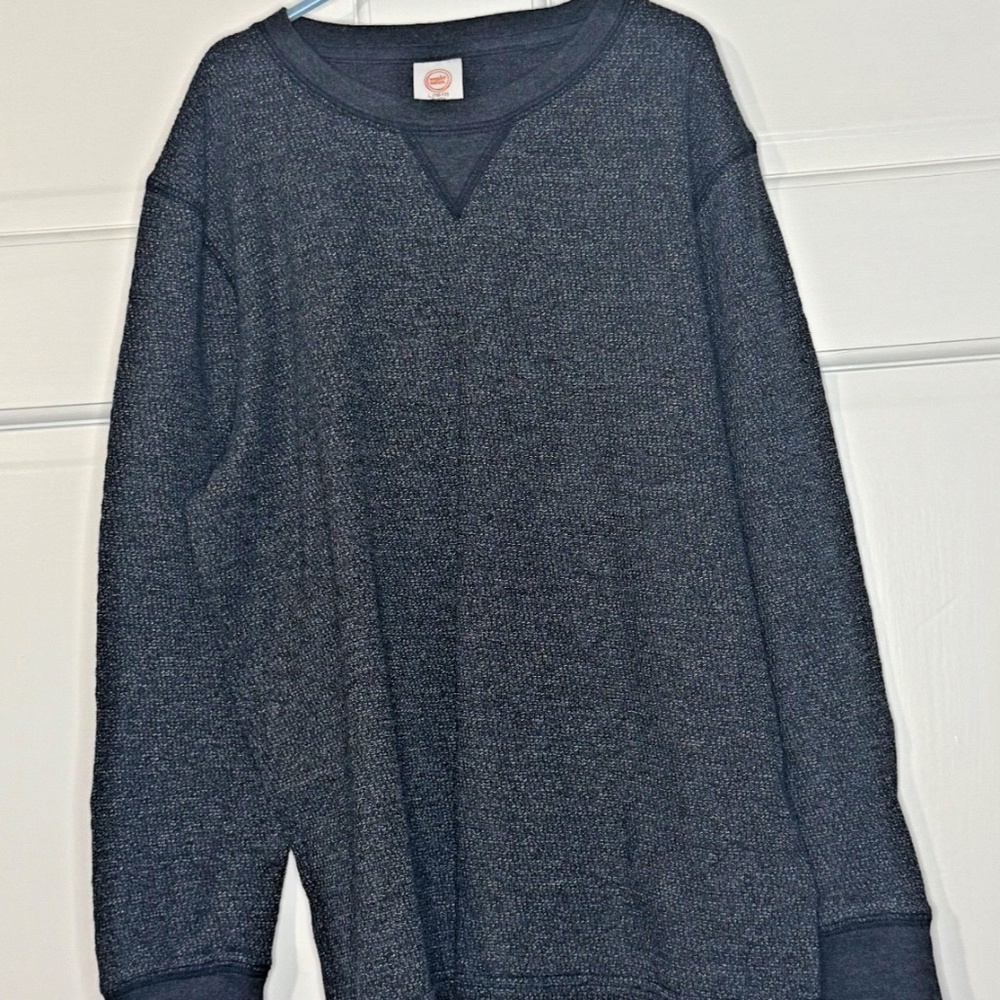 Lot of TWO Boys Long Sleeve Shirts - Gray - L (10-12) Husky